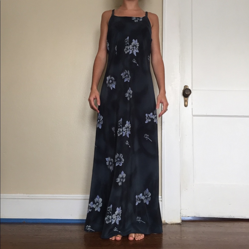FINAL MARKDOWN Vintage 90s Floor-length Slip Dress